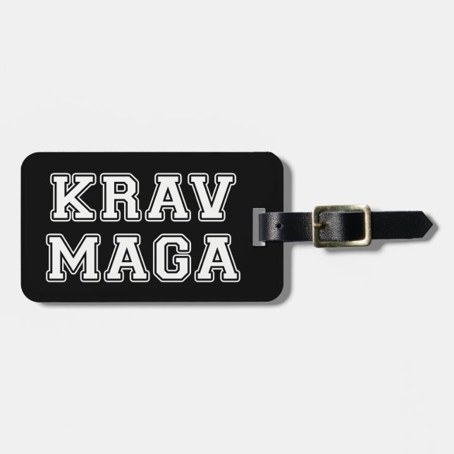 Krav Maga Luggage Tag (Front Horizontal)