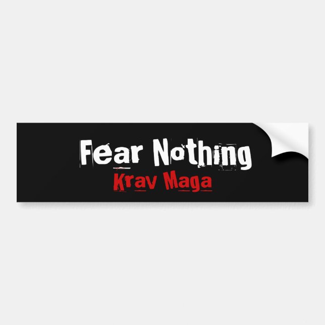 Krav Maga martial arts bumpersticker Bumper Sticker (Front)