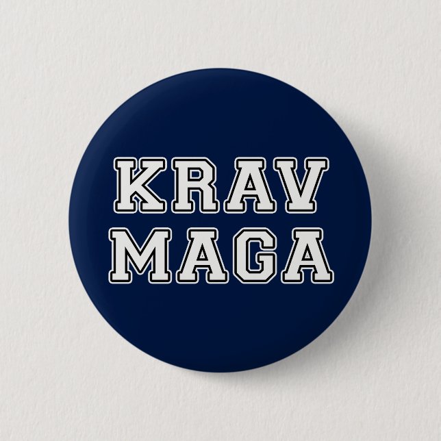 Krav Maga Pinback Button (Front)