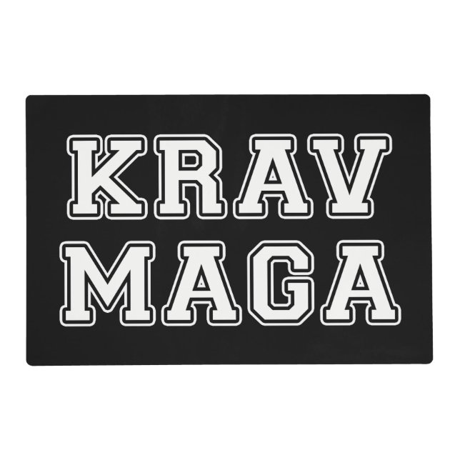 Krav Maga Placemat (Front)