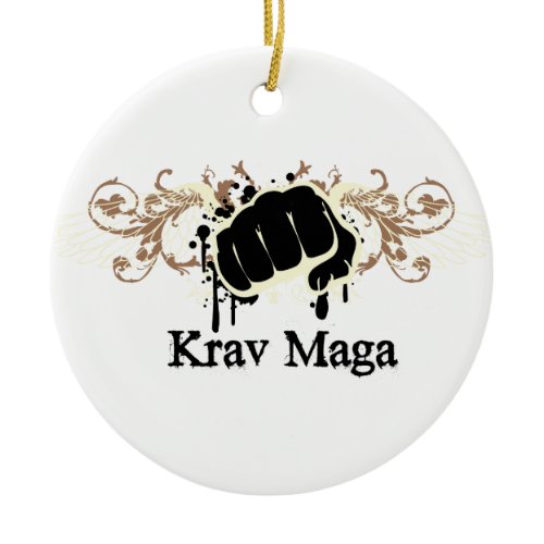 Krav Maga Punch Ceramic Ornament
