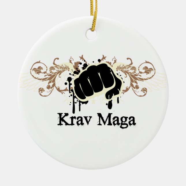 Krav Maga Punch Ceramic Ornament (Front)