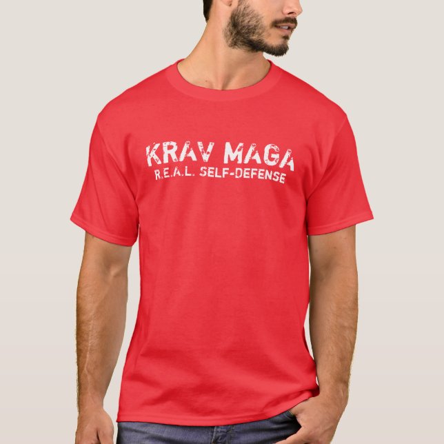 KRAV MAGA REAL self-defense T-shirt (Front)