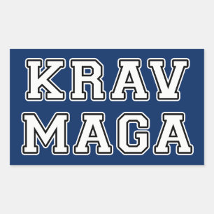 Krav Maga Rectangular Sticker