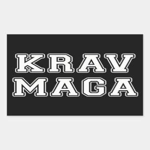 Krav Maga Rectangular Sticker