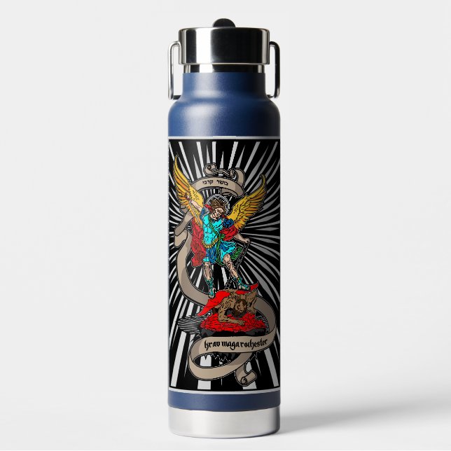 Krav Maga Rochester Premium Water Bottle (Front)