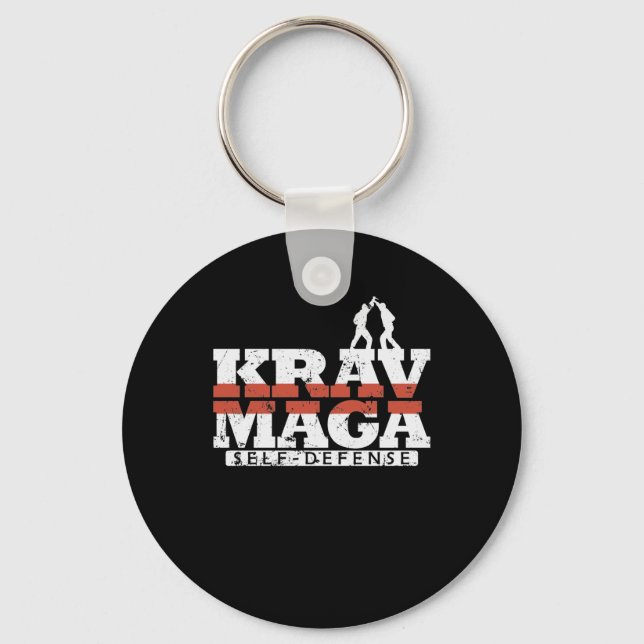 Krav Maga Self defense close combat Keychain (Front)