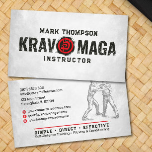 Krav Maga self-defense instructor Business Card