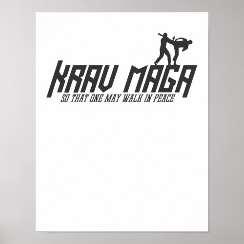 Krav Maga So That One May Walk in Peace Poster