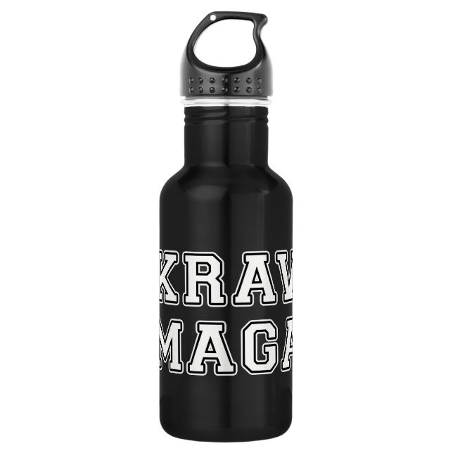 Krav Maga Stainless Steel Water Bottle (Front)