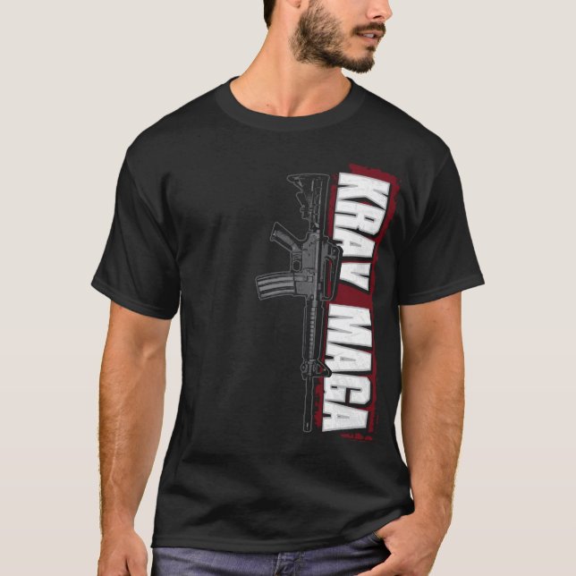 Krav Maga Vertical M16 T-Shirt (Front)