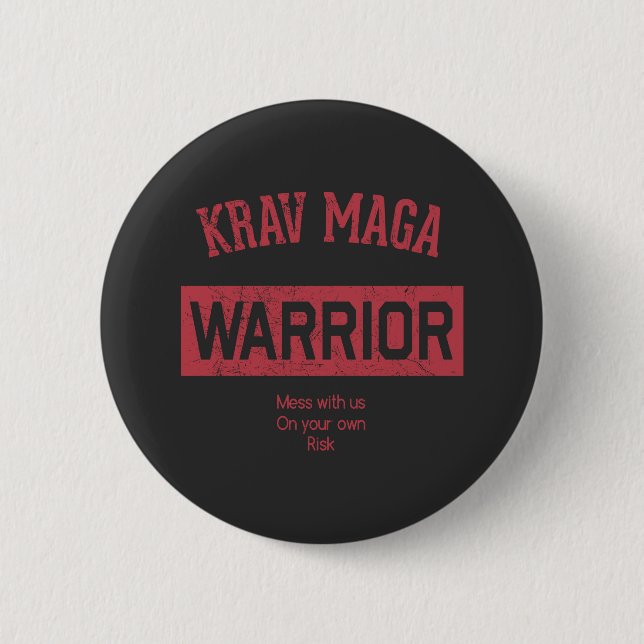 Krav Maga Warrior Button (Front)