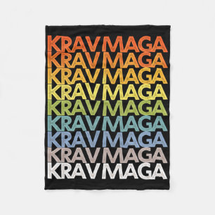 Krav Mega Self Defense Training Martial Arts Fitne Fleece Blanket