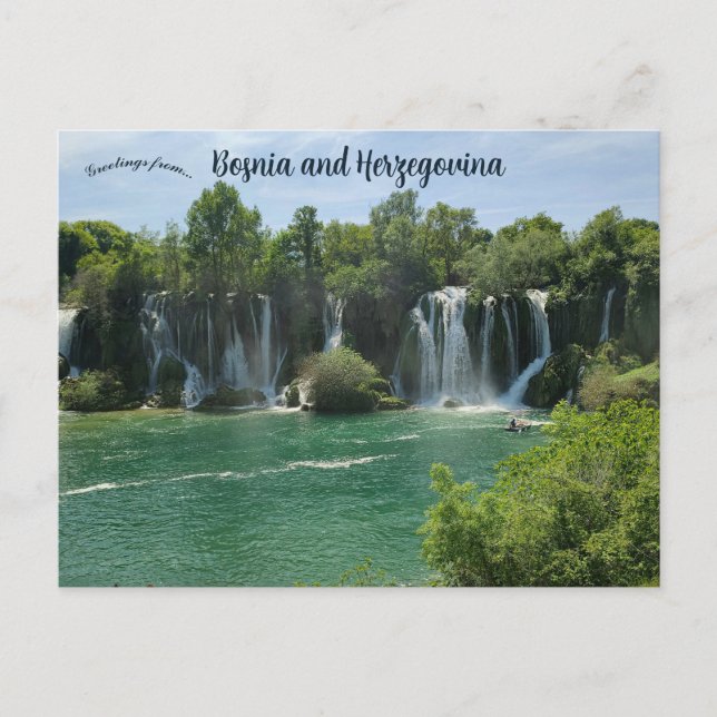 Kravica Waterfall Bosnia and Herzegovina  Postcard (Front)