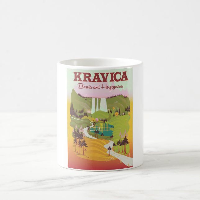 Kravica Waterfalls  Bosnia and Herzegovina Coffee Mug (Center)