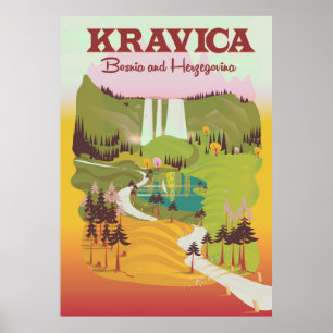 Kravica Waterfalls Bosnia and Herzegovina Poster