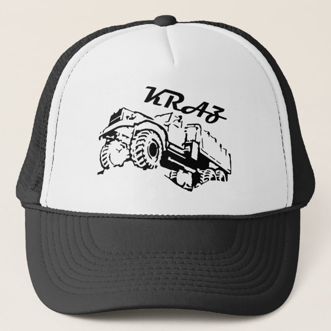 Kraz - The Soviet Russian Truck Trucker Hat (Front)
