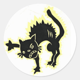 Krazy Kat Classic Round Sticker