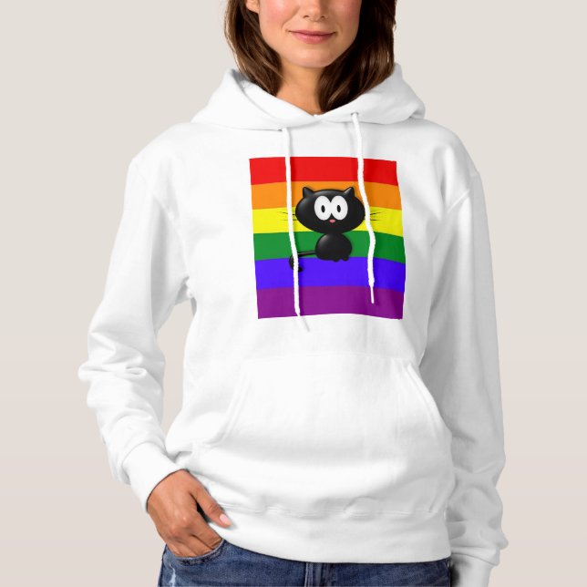 Krazy kat designed Hooded sweatshirt (Front)