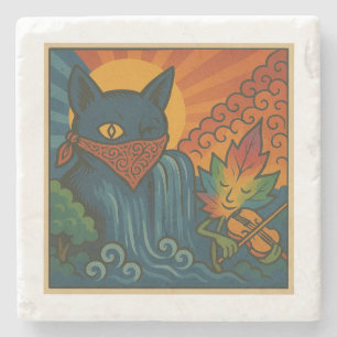 Krazy Kat Sunflower coaster