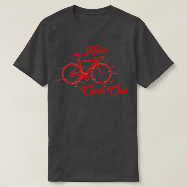 Krebs Cycle Bike Club T-Shirt (Design Front)