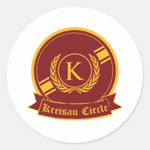kreisau circle logo classic round sticker