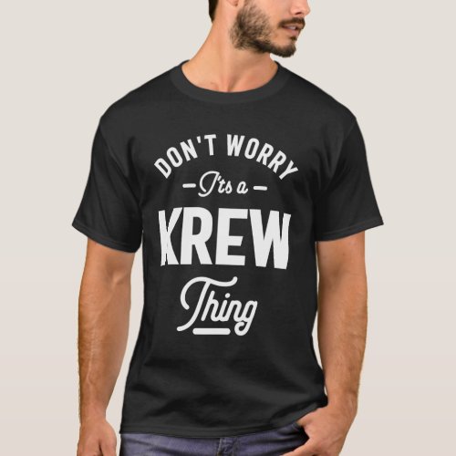 Krew Personalized Name Birthday Gift T_Shirt
