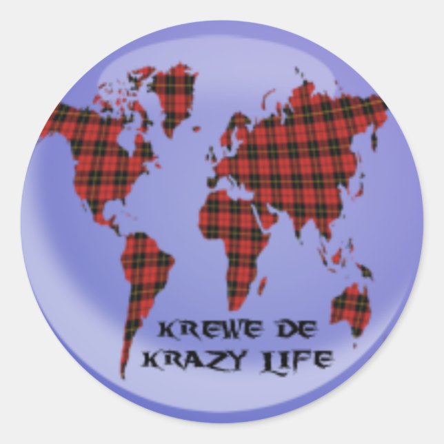 Krewe Logo Stickers! Classic Round Sticker (Front)