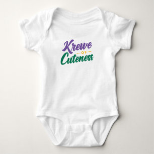 Krewe of Cuteness Mardi Gras Baby Bodysuit