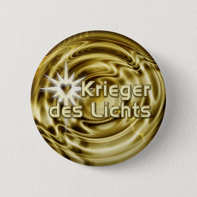 Krieger des Lichts | golden waves Button (Front)