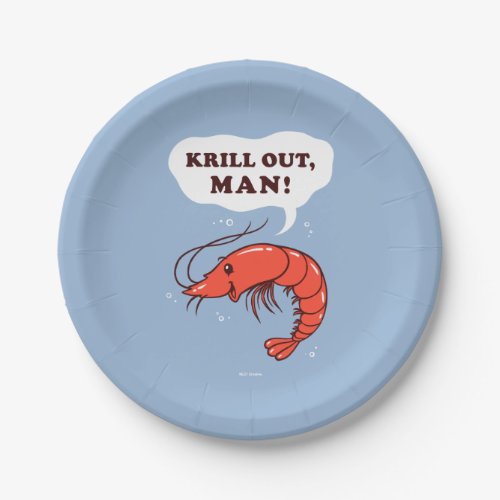 Krill Out Man Paper Plates
