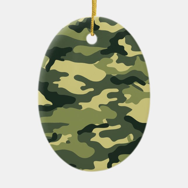 Kris alan Camouflage Ceramic Ornament (Front)