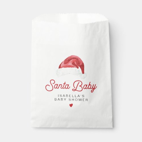KRIS Cute and Modern Santa Baby Shower Favor Bag
