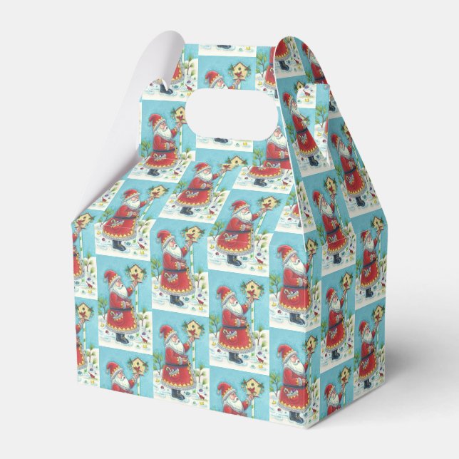 KRIS KRINGLE & CARDINALS CHRISTMAS FAVOR GIFT BOX (Front Side)