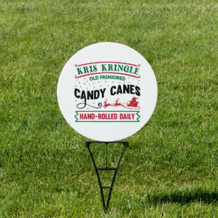 Kris Kringle Old Fashion candy canes Sign