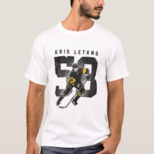 kris letang number retro T-Shirt (Front)