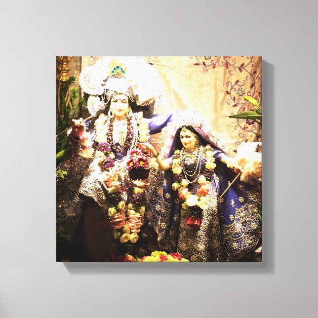 Krishna and Radha Canvas Print (Front)