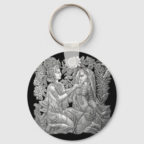 Krishna and Radha Keychain