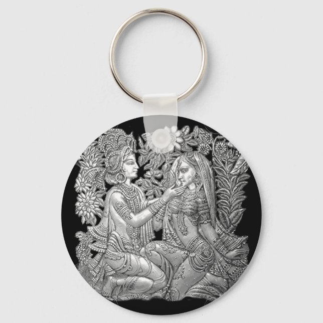 Krishna and Radha Keychain (Front)