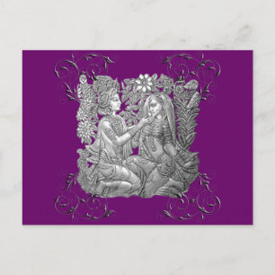 Krishna and Radha Postcard