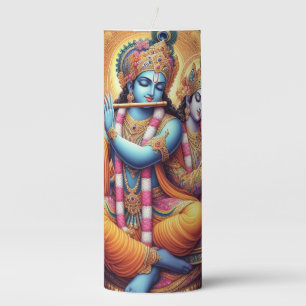 Krishna and Radha Prayer Candle