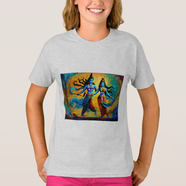 Krishna and radha T-Shirt (Front)