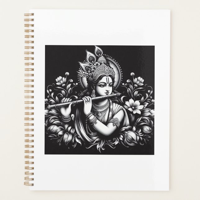Krishna Black and White Planner (Front)