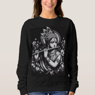 Krishna Black and White Sweatshirt