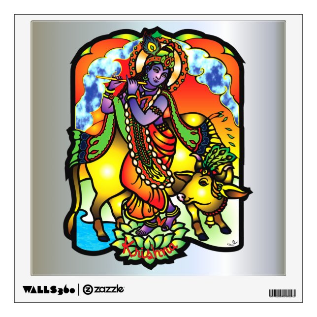 Krishna - Gods and Deities Wall Sticker (Front)