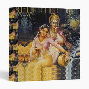 KRISHNA - hindu deity - 3 Ring Binder