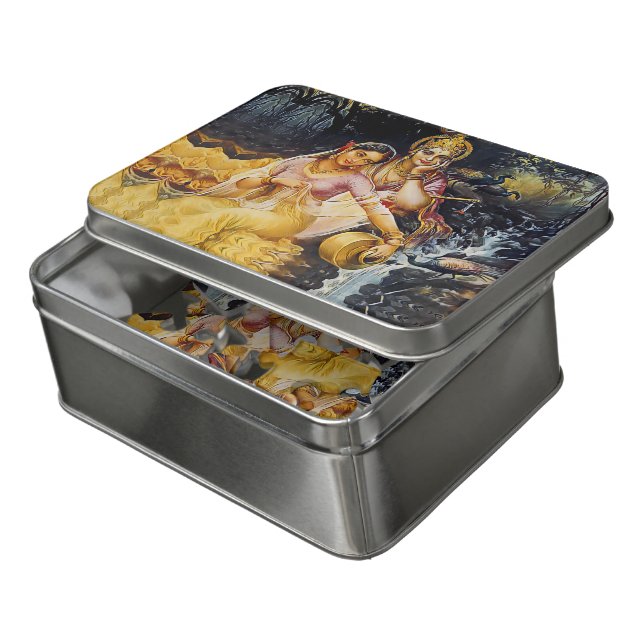 KRISHNA - hindu deity - Jigsaw Puzzle (Lid Open)
