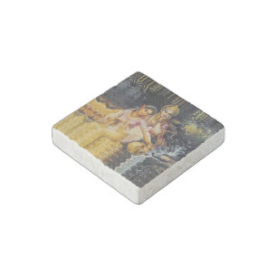 KRISHNA - hindu deity - Stone Magnet