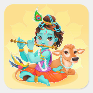 Flute Krishna Stickers - 7 Results | Zazzle