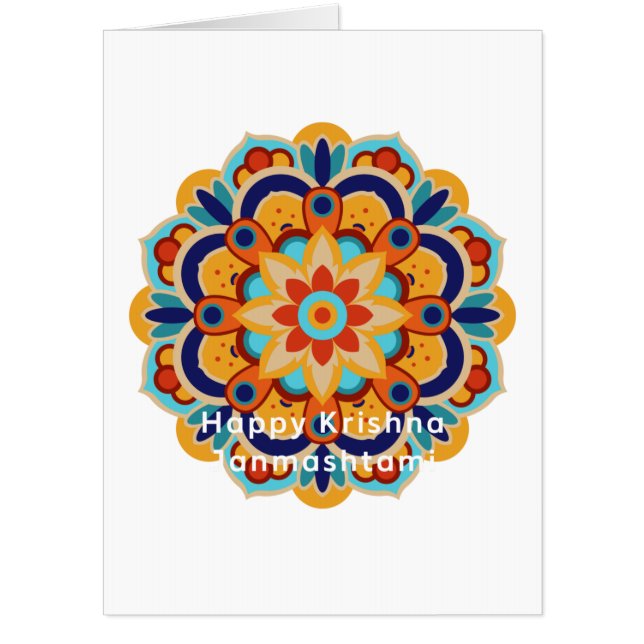 Krishna Janmashtami Card (Front)